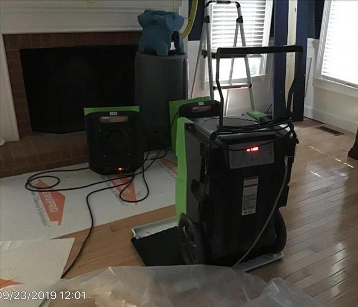 A large LGR dehumidifier plus more equipment at work 